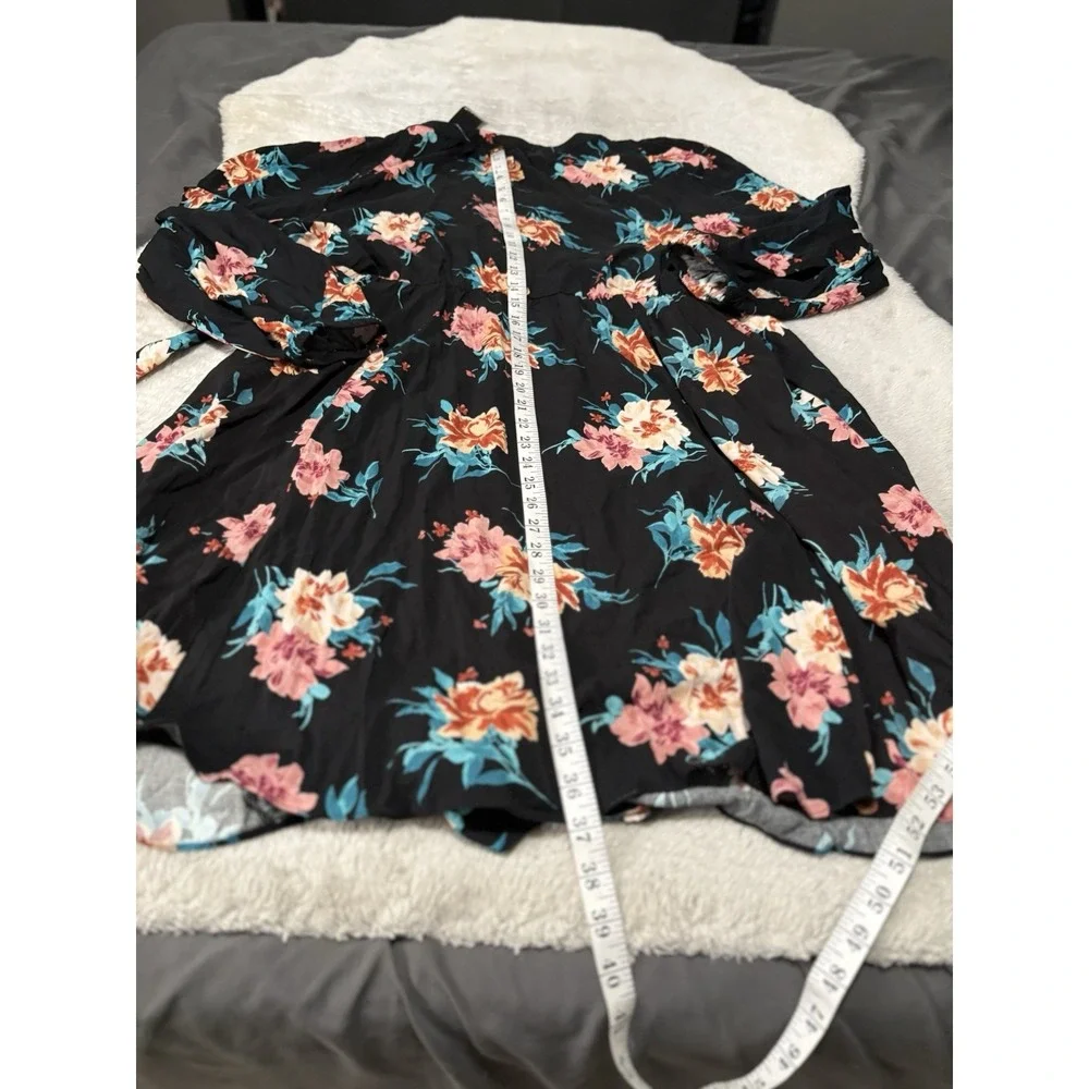 New Torrid A Line Floral Multicolor Womens Dress Challis Plus‎ 1X NWT 14-16